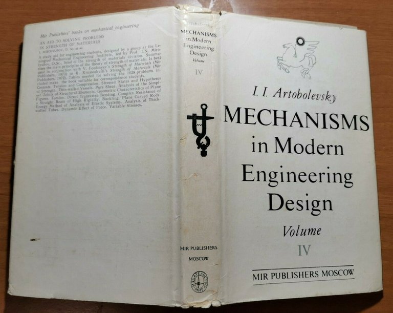 MECHANISM IN MODERN ENGINEERING DESIGN volume IV di Artobolevsky 1977 …