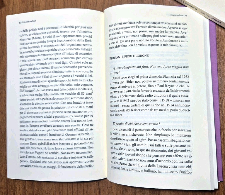 MEMORANDUM LA MIA AUTODIFESA di Robert Brasillach 2014 Medusa Libro