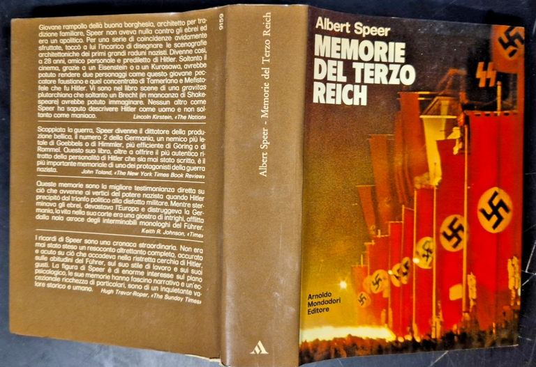MEMORIE DEL TERZO REICH di Albert Speer 1971 Mondadori Libro …
