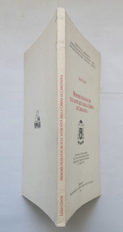 MEMORIE FILOLOGICHE SULL'ANTICHITÀ DELLA CHIESA DI CERIGNOLA L Conte 1991 …