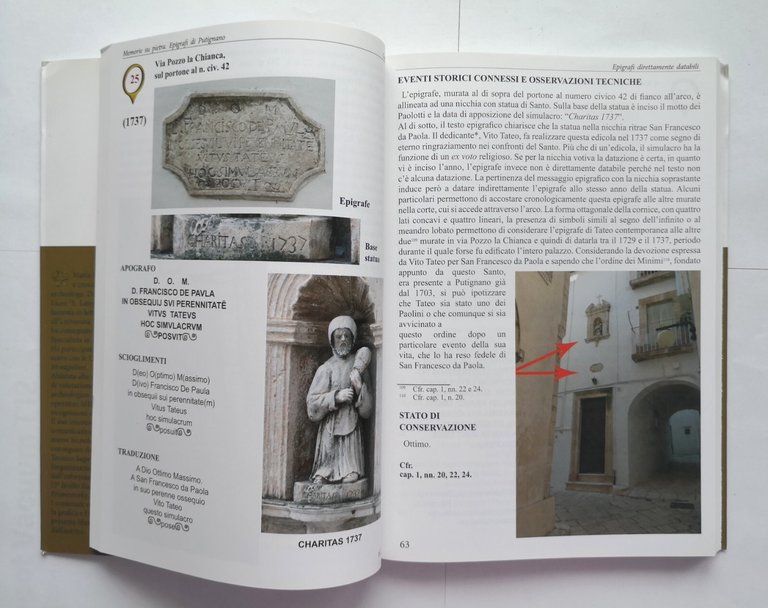 MEMORIE SU PIETRA EPIGRAFI DI PUTIGNANO Maria Francesca Dalena 2016 …