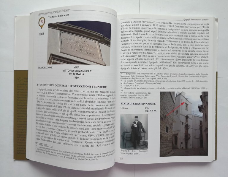 MEMORIE SU PIETRA EPIGRAFI DI PUTIGNANO Maria Francesca Dalena 2016 …