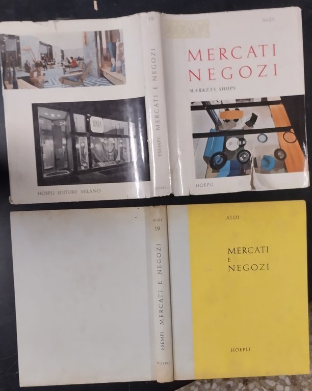 MERCATI E NEGOZI di Roberto Aloi 1959 Hoepli Libro manuale …