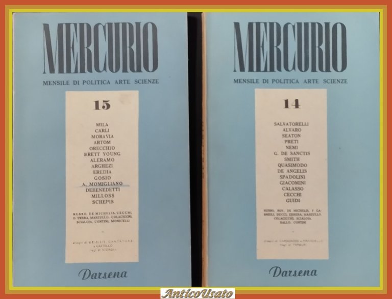 MERCURIO MENSILE DI POLITICA ARTE SCIENZE numeri 1 - 15 … | Immagine Gallery 4