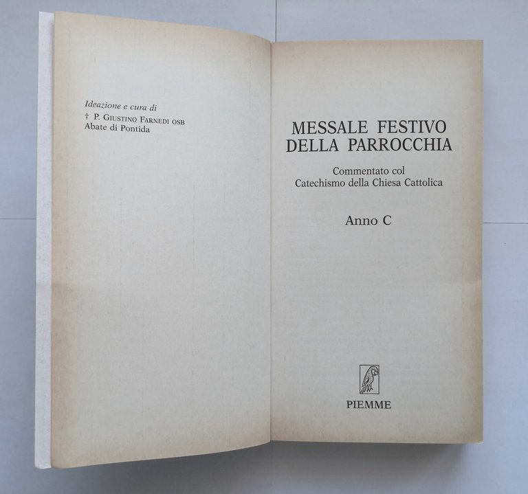 MESSALE FESTIVO DELLA PARROCCHIA Anno C 1994 Piemme chiesa cristiana …