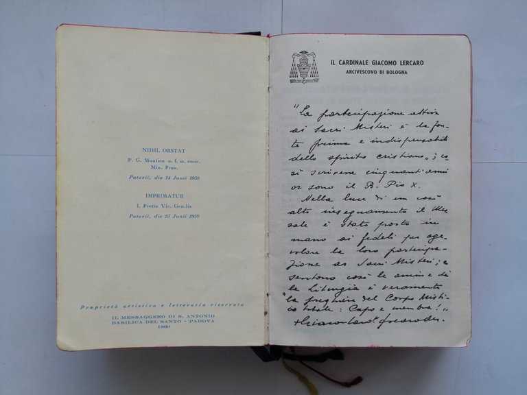 MESSALE QUOTIDIANO latino italiano cura di Franco 1961 Edizioni Liturgiche …