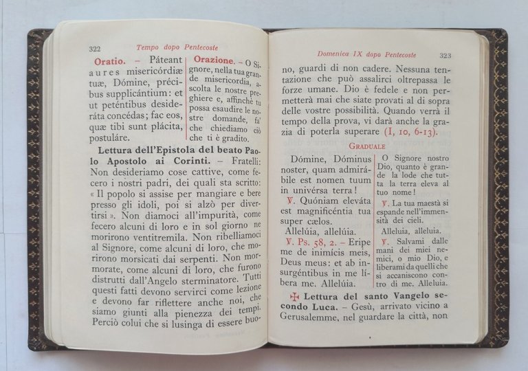 MESSALE ROMANO FESTIVO 1964 Edizioni Paoline latino italiano libro chiesa