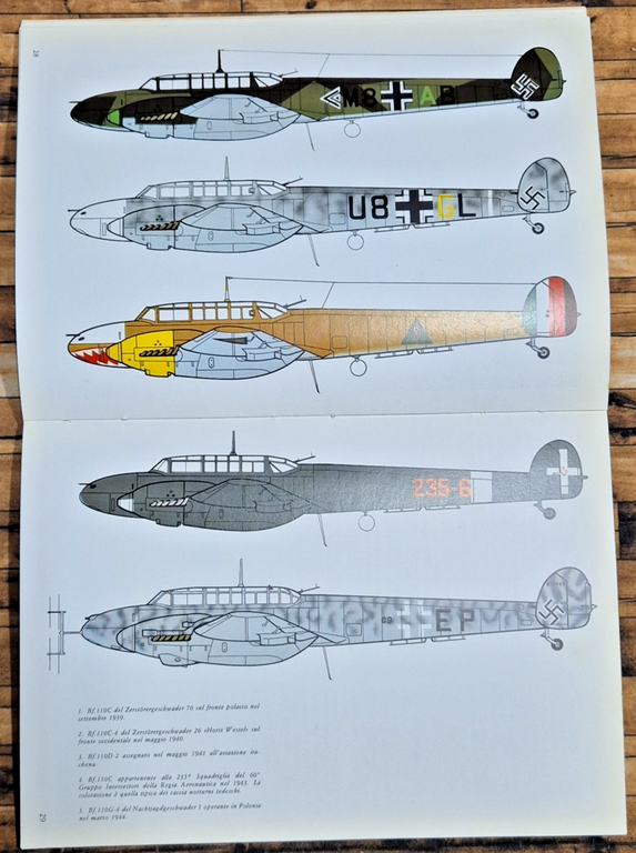 MESSERSCHMITT BF 110 di Giorgio Apostolo 1977 Albertelli Serie Aerei … | Immagine Gallery 4