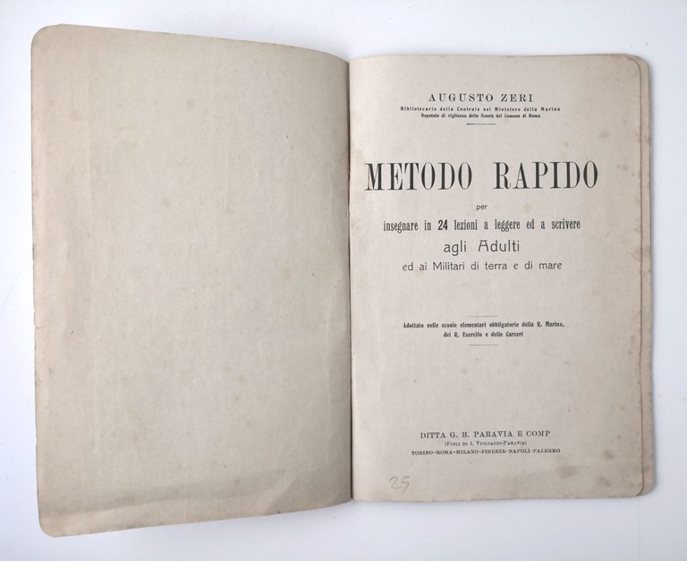 METODO RAPIDO per insegnare leggere e scrivere agli adulti di …