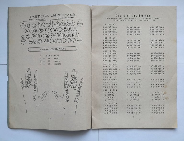 METODO TEORICO PRATICO PER LO STUDIO DELLA DATTILOGRAFIA 1923 Celanza …