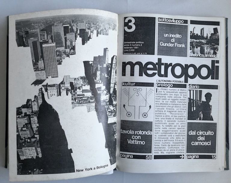 METROPOLI numeri 2 4 5 6 7 raccolta di riviste …