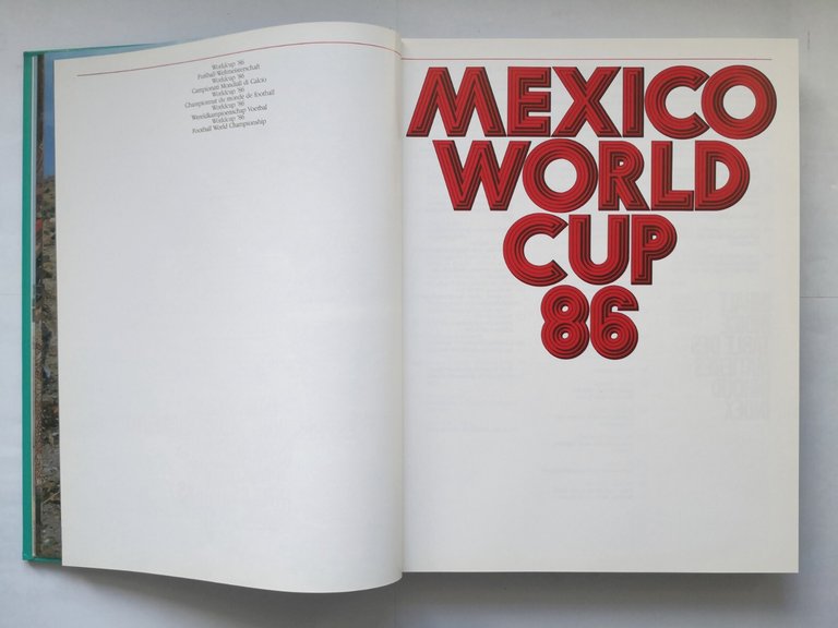 MEXICO WORLD CUP 86 1986 Roland e Elfie Wolf Libro …