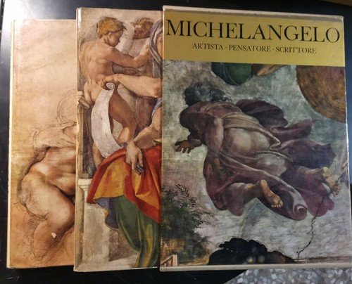 MICHELANGELO Artista Pensatore Scrittore 1965 2 volumi in cofanetto libro …