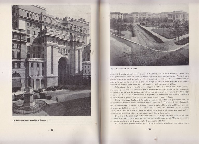 MILANO Storia arte cultura finanze commercio industria MONOGRAFIA 1934 Libro