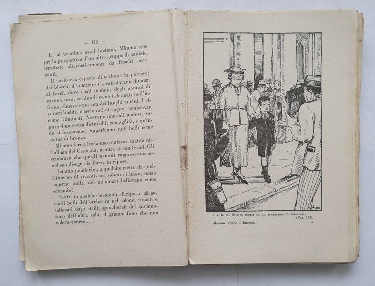 MIMMO SCOPRE L'AMERICA di Agar 1934 Barion romanzo illustrato per …
