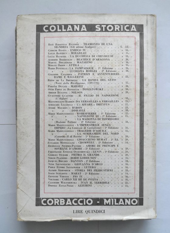 MIRABEAU di Louis Barthou 1933 Corbaccio libro biografia vita