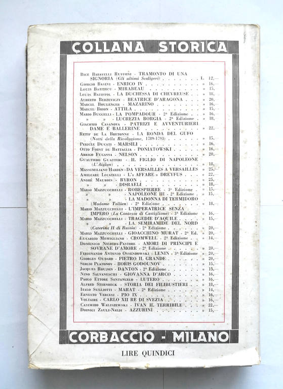 MIRABEAU di Louis Barthou 1933 Corbaccio libro biografia vita