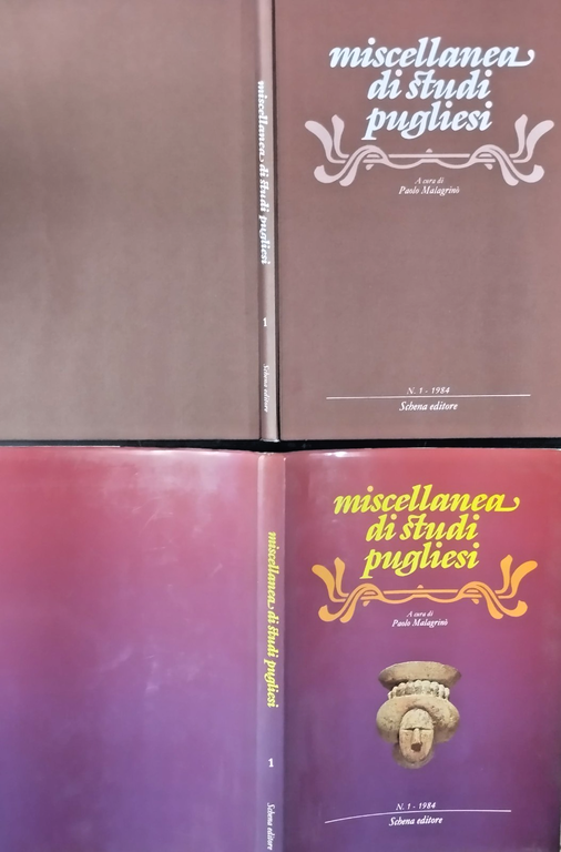 MISCELLANEA DI STUDI PUGLIESI a cura Paolo Malagrinò numero 1 …