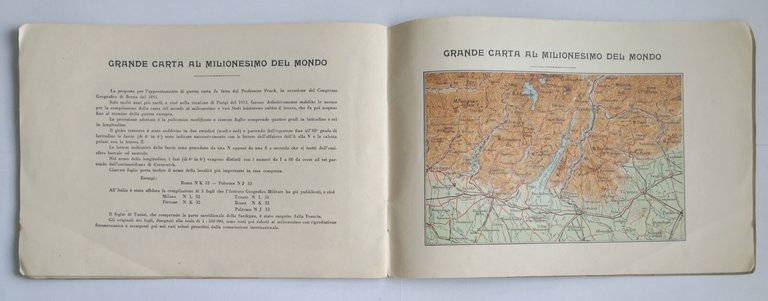 MODELLI DELLE PRINCIPALI CARTE TOPOGRAFICHE E COROGRAFICHE libro geografico