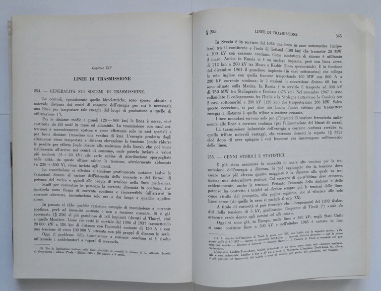 MODERNA TECNICA DEGLI IMPIANTI ELETTRICI di Filippo Tiberio 1968 Vannini …