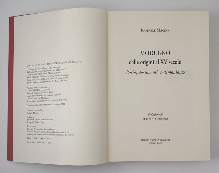 MODUGNO DALLE ORIGINI AL XV SECOLO di Raffaele Macina 2021 …