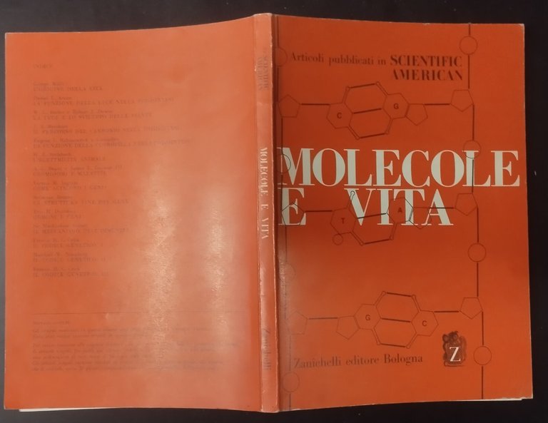 MOLECOLE E VITA 1968 Zanichelli Libro articoli pubblicati da scientifi …