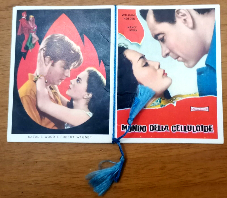 MONDO DELLA CELLULOIDE Calendarietto da Barbiere 1963 Vintage Star del …