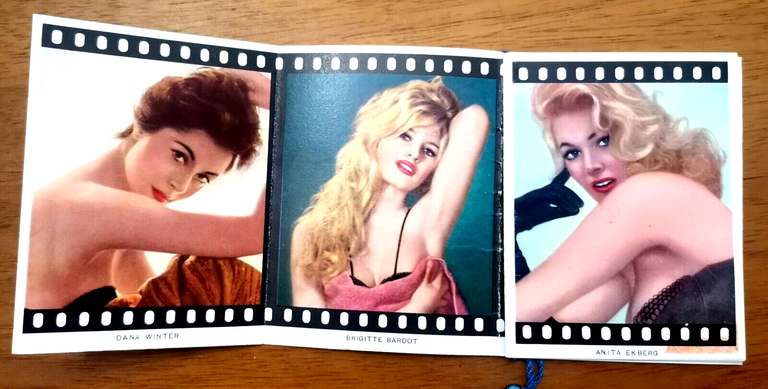 MONDO DELLA CELLULOIDE Calendarietto da Barbiere 1963 Vintage Star del …