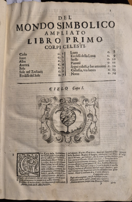MONDO SIMBOLICO FORMATO D'IMPRESE di Filippo Picinelli 1670 mancano 12 …