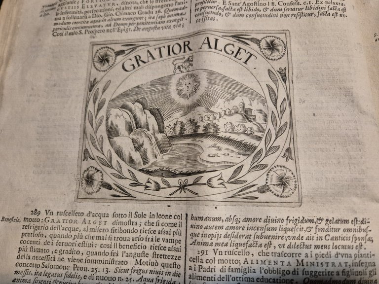MONDO SIMBOLICO FORMATO D'IMPRESE di Filippo Picinelli 1670 mancano 12 …