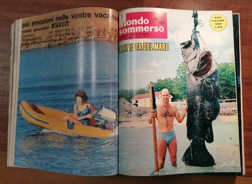 MONDO SOMMERSO annata completa 1964 12 numeri rilegati SUB LIBRO …