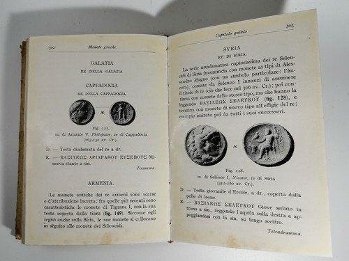 MONETE GRECHE di Ambrosoli Ricci 1917 Manuali Hoepli Numismatica Libro …