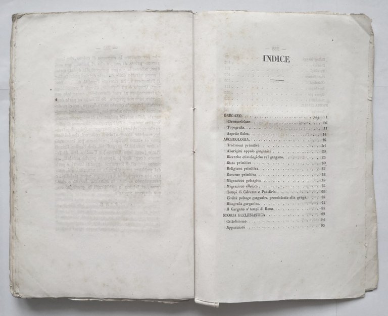 MONOGRAFIA GENERALE DEL PROMONTORIO GARGANO di Giuseppe De Leonardis 1858 …