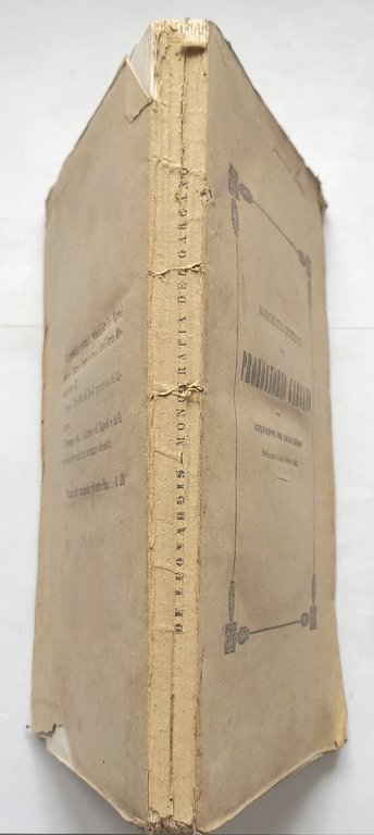 MONOGRAFIA GENERALE DEL PROMONTORIO GARGANO di Giuseppe De Leonardis 1858 …