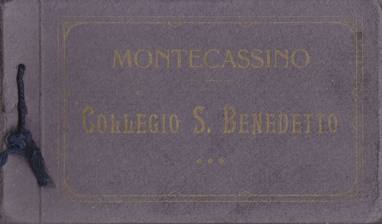MONTECASSINO Scuola Collegio San Benedetto libretto 18 cartoline vintage '900
