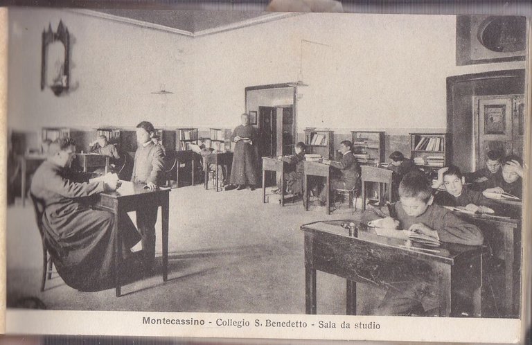MONTECASSINO Scuola Collegio San Benedetto libretto 18 cartoline vintage '900
