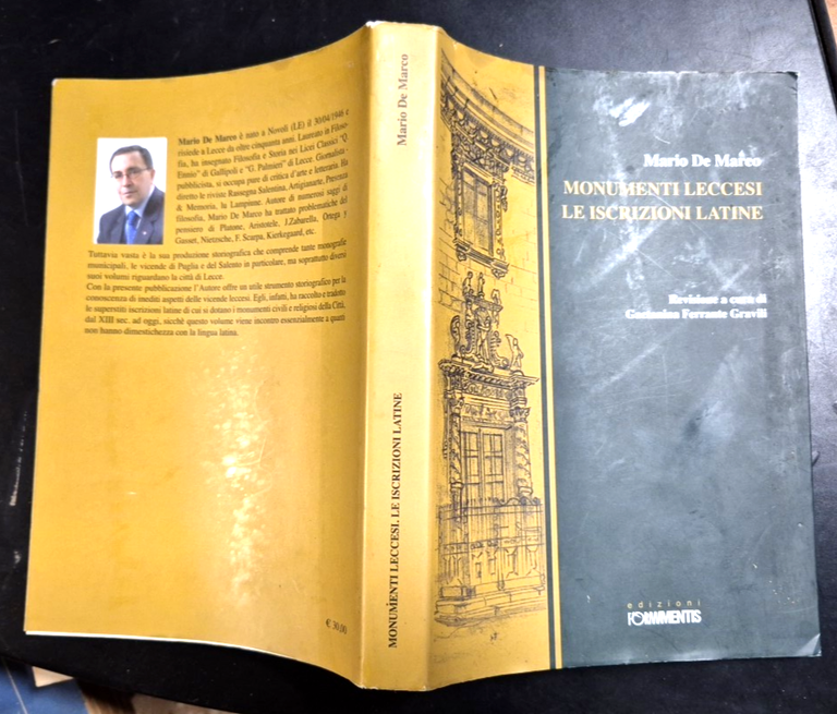 MONUMENTI LECCESI LE ISCRIZIONI LATINE di Mario De Marco 2010 …
