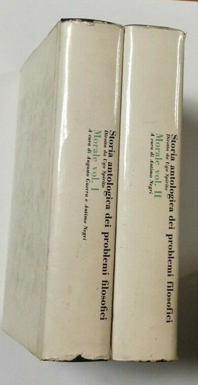 MORALE 2 volumi di Guerra Negri STORIA ANTOLOGICA DEI PROBLEMI …