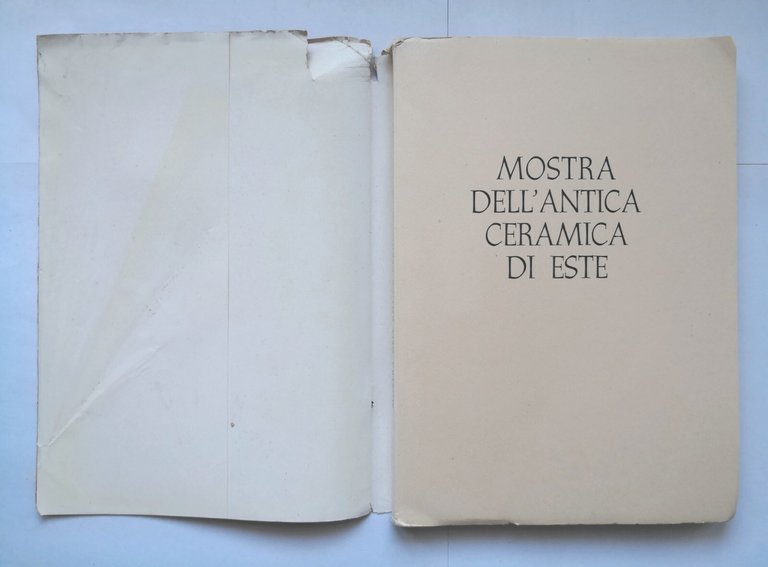 MOSTRA DELL'ANTICA CERAMICA DI ESTE catalogo a cura di Gino …