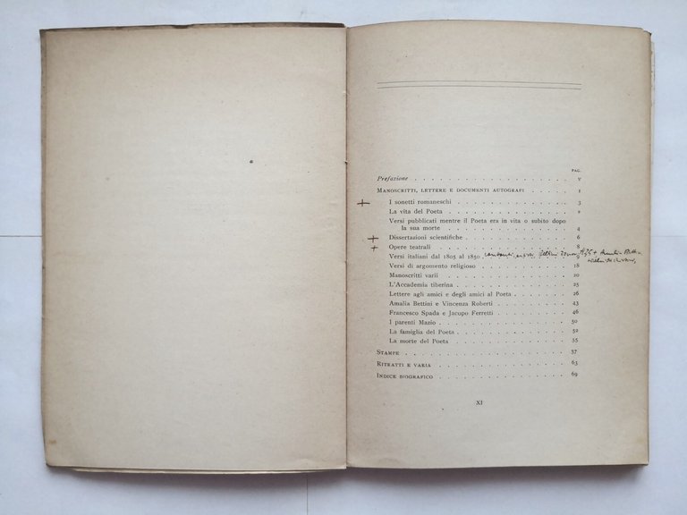MOSTRA DI MANOSCRITTI E LETTERE AUTOGRAFE Giuseppe G BELLI catalogo …