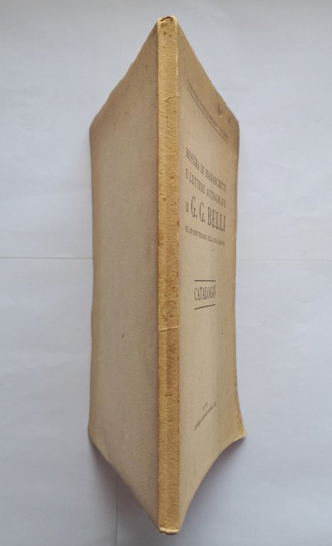 MOSTRA DI MANOSCRITTI E LETTERE AUTOGRAFE Giuseppe G BELLI catalogo …