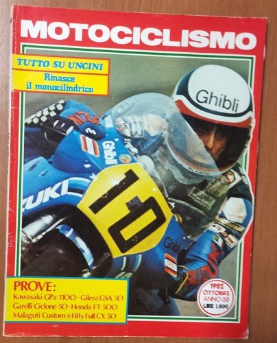 MOTOCICLISMO rivista 12 numeri 1982 1983 1984 moto Lotto Blocco …