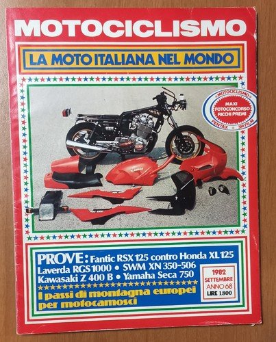 MOTOCICLISMO rivista 12 numeri 1982 1983 1984 moto Lotto Blocco …