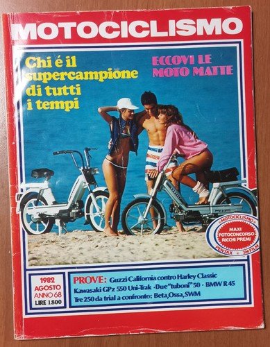 MOTOCICLISMO rivista 12 numeri 1982 1983 1984 moto Lotto Blocco …