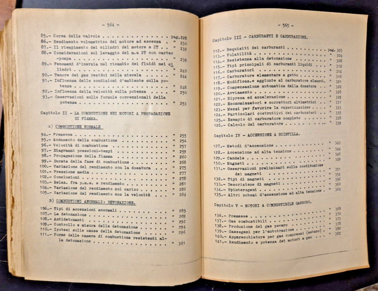 MOTORI ALTERNATIVI A COMBUSTIONE INTERNA di Capetti 1954 Giorgio Libro …