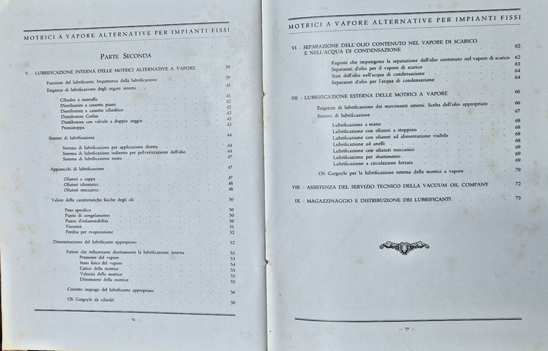 MOTRICI A VAPORE ALTERNATIVE PER IMPIANTI FISSI Vacuum Oil Company … | Immagine Gallery 7