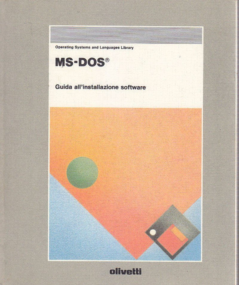 MS DOS GUIDA ALLA INSTALLAZIONE SOFTWARE 1989 Olivetti libro informatica …