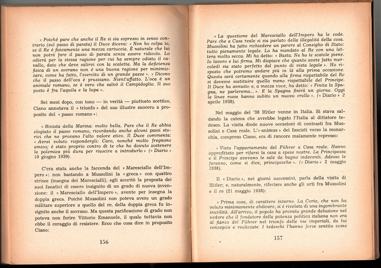 MUSSOLINI ALLO SPECCHIO di Matteo Vezzani 1953 Vallecchi Libro ventennio …
