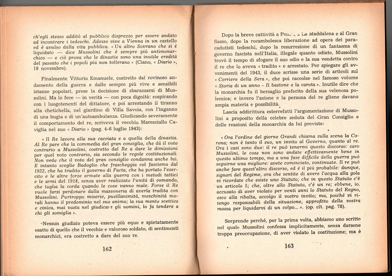 MUSSOLINI ALLO SPECCHIO di Matteo Vezzani 1953 Vallecchi Libro ventennio …