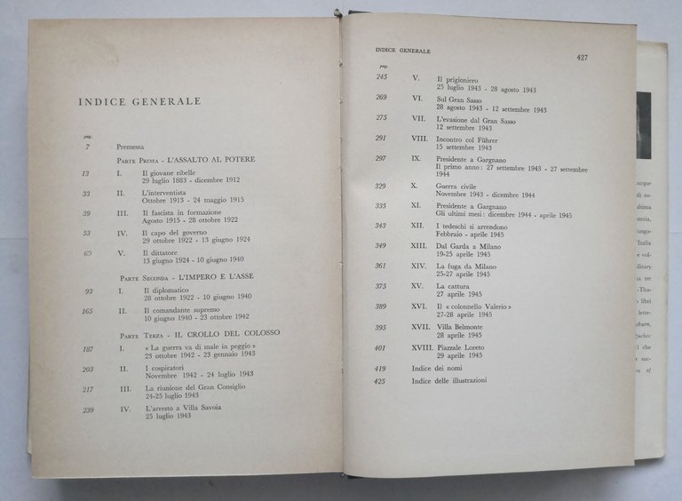 MUSSOLINI di Christopher Hibbert 1962 Garzanti Libro Biografia fascismo Benito